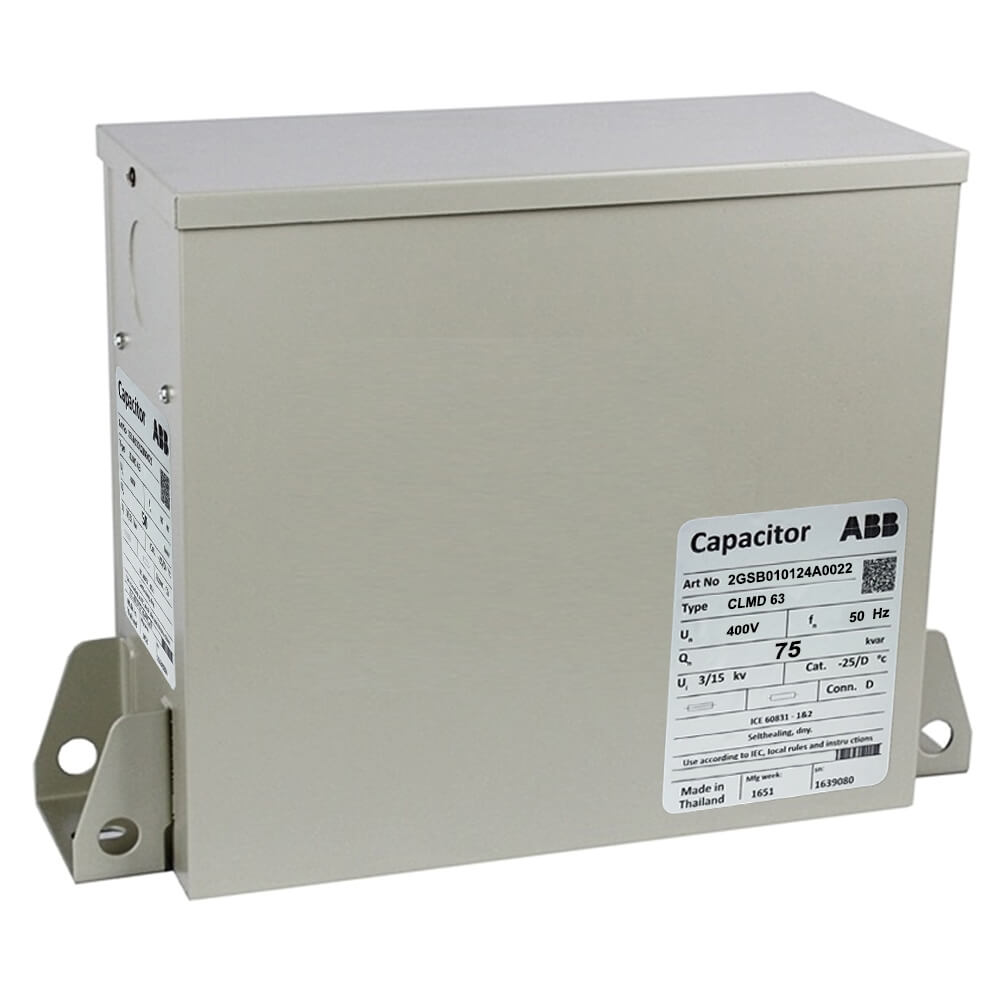 ABB CLMD6340075 : Capacitor កុងដុង ABB 3P 400V 75kVar