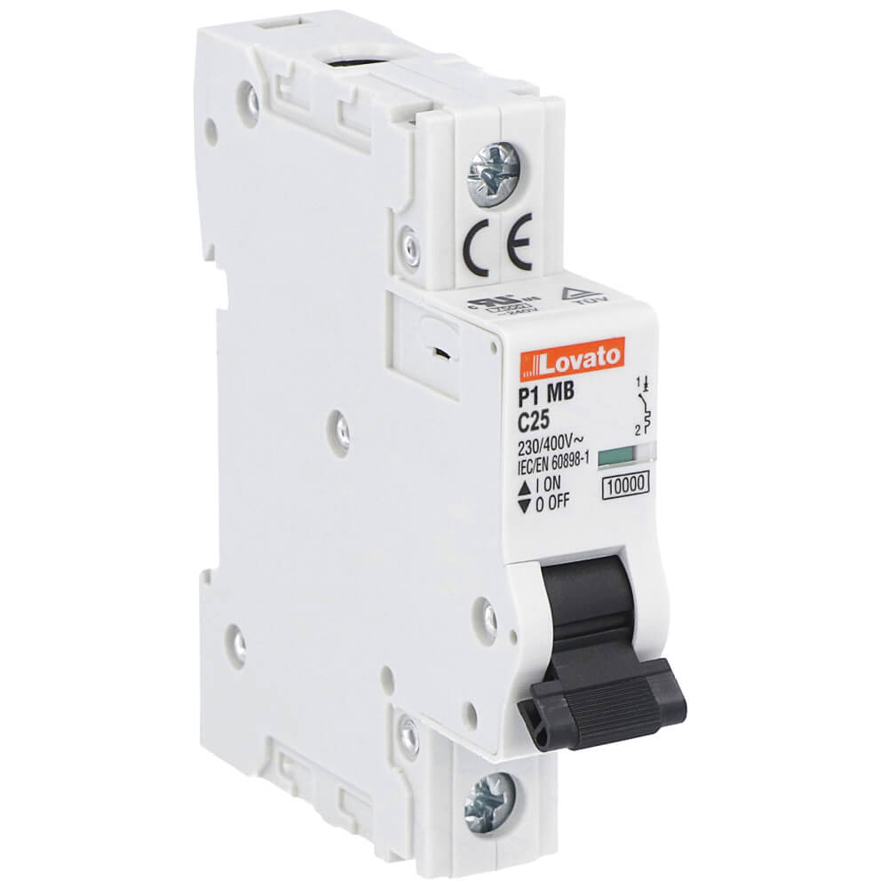 Lovato P1MB1PC25: MCB 1P 25A សៀគ្វីស្វ័យប្រវត្តិ